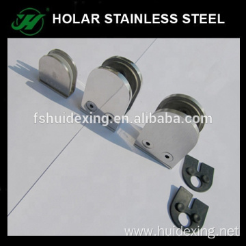 stainless steel glass holding clips glass clamp standoff